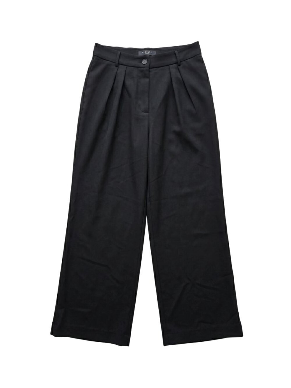 NWT | Black Wide Leg High Waisted Pleated Business Casual Trouser Pants | Small